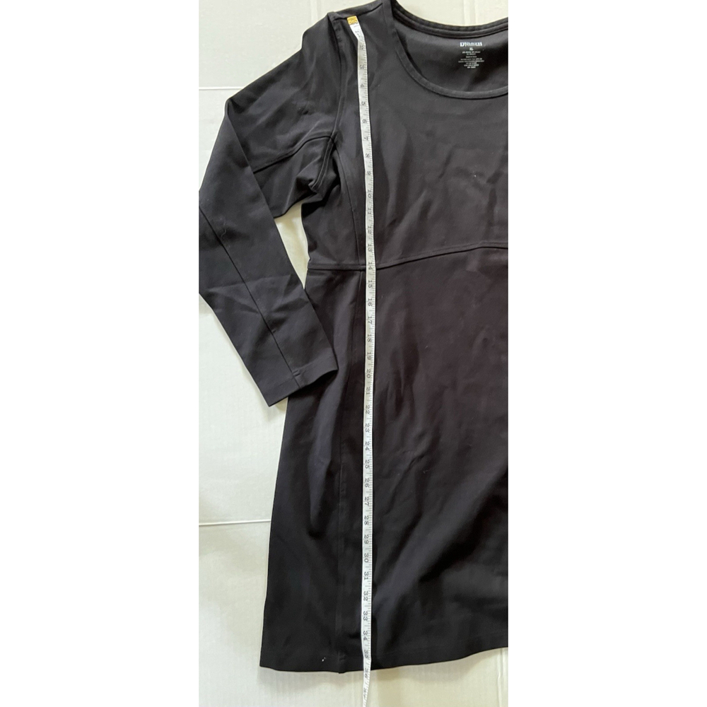 Duluth Trading Company Long Sleeve Ponte Knit Wearwithall Dress XL Black - Picture 6 of 8